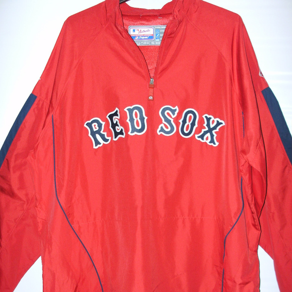 Majestic Other - Majestic Red Soz Pullover Wind Breaker - NWT